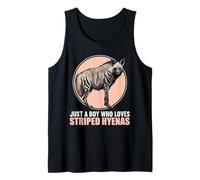 Mens Just a Boy who Loves Striped Hyenas Striped Hyena Tank Top