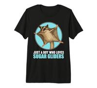 Mens Just a Boy who Loves Sugar Gliders Sugar Glider Premium T-Shirt