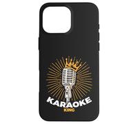 Mens Karaoke King Retro Microphone Singing Night Singer Case for iPhone 16 Pro Max