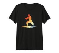 Mens Karate Guy Drawing Vintage Look Shotokan Premium T-Shirt