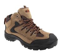 Mens Khaki Lace Up Mid Trail Boot - Ontario - Khaki - size UK Mens Size 6