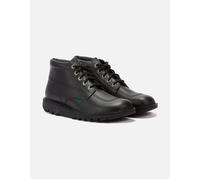 Kickers Boys Shoe Black Easy Fasten Leather School Shoe Fragma SIZE