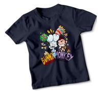 Mens Kids Bunny vs Monkey World Book Day T-Shirt Tee Costume Outfits Apparel #WBD 14-15 Years Navy Blue