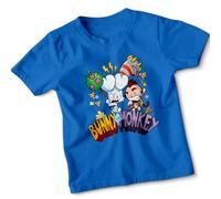 Mens Kids Bunny vs Monkey World Book Day T-Shirt Tee Costume Outfits Apparel #WBD 5-6 Years Royal