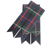 Mens Kilt Hose Sock Flashes With Garter Mackenzie Tartan Pointed