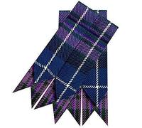 Mens Kilt Hose Sock Flashes With Garter Pride of Scotland Tartan Pointed