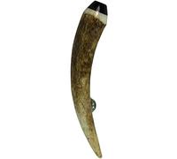 Mens Kilt Pin Natural Horn Buffalo Tip With 2 Butterfly Clutch Pin Attachment 4in
