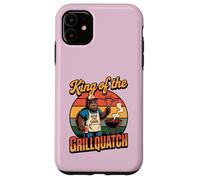 Mens King of the Grillquatch Funny Bigfoot BBQ Grilling Dad Case for iPhone 11