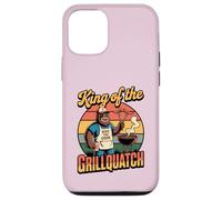 Mens King of the Grillquatch Funny Bigfoot BBQ Grilling Dad Case for iPhone 12/12 Pro