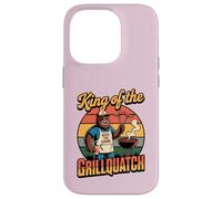 Mens King of the Grillquatch Funny Bigfoot BBQ Grilling Dad Case for iPhone 14 Pro