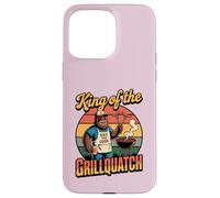 Mens King of the Grillquatch Funny Bigfoot BBQ Grilling Dad Case for iPhone 15 Pro Max