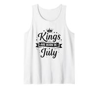 Mens Kings are Born in July Tank Top