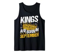 Mens Kings are Born in September Kings Born in September Tank Top