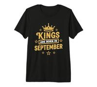 Mens Kings are Born in September Premium T-Shirt