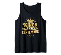 Mens Kings are Born in September Tank Top