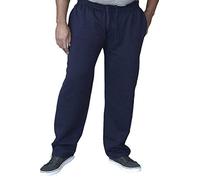Mens Kingsize Fleece Jogging Bottoms (Black Navy or Grey) (1XL-6XL) (1XL, Navy)