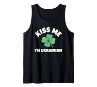 Mens Kiss Me I'm Ukrainian St. Patrick's Day Funny Irish Ukraine Tank Top