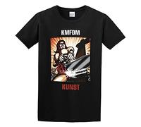 Men's KMFDM Kunst T-Shirt Print Tees Short Sleeve O Neck XL Black