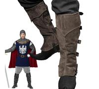 Mens Knight Costume - Adjustable Knight Boots Cover | Halloween Accessories for Party Festival Cosplay Stage Performance Renaissance School Bonfire Photo