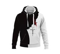 Men's Knights Templar Hoodie Crusader Printed Pullover - Vintage Medieval Armour Hoodie Sweatshirt with Pocket