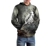 Men's Knights Templar Printed Hoodie Long Sleeve Pullover Jacket Vintage Medieval Knight Sweatshirt Cosplay Hoodies