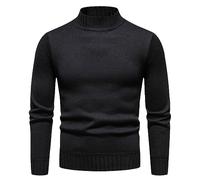 Mens Knit Turtleneck Sweater Men's Knitted Warm Pullover with Turtleneck Slim Fit Warm Turtleneck Pullover Jumpers High Roll Neck Basic Turtleneck Pullover