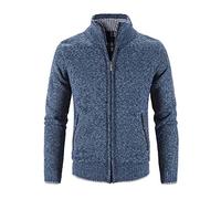 Men's Knitted Cardigan Sweater Coat Tops Blouse with Pocket Full Zip Long Sleeve Knitted Wool Jacket Cardigan Unisex Handmade Warm Autumn Winter Thick Sweater Outwear Blue