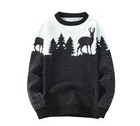 Men's Knitted Pullover Casual Warm Christmas Sweater House Memory