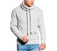 Mens Knitted Warm Pullover with Turtleneck Casual Ribbed Slim Fit Knitted Jumper Men Cowl Neck Knitted Pullover Ribbed Slim Fit Knitted Pullover Solid Color Sweaters