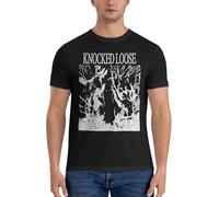 Men's Knocked Music Loose Band Summer T-Shirt Direct Digital Printed Shirts Cotton Novelty Cool Short Tee