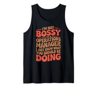 Mens Know What You Should Doing Office Business Operation Manager Tank Top
