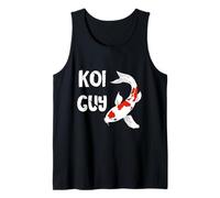 Mens Koi Guy Nishikigoi Carp Fish Kohaku Sanke Tank Top