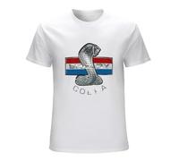 Men's Kongchan Carroll Shelby Motors Shelby Nake Stripes T-Shirts White S