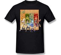 Men's Konosuba Man T Shirts,Novelty T-Shirt,Soft Cotton Round Neck Short Sleeve Tee XXL Black
