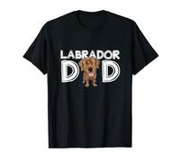Mens Labrador Dad Chocolate Lab Gift Father's Day Labrador T-Shirt