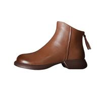 Mens Lace Up Boots - Men Leather Boots - Work, Travel, Business Boot Casual Walking Shoes Winter Warm Booties Padded And Not Padded Shoe Anti-Slip Work Boot Riding Outdoor Combat Shoes