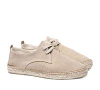 Men's lace-up Espadrille in Cotton Fabric - Dixon - Toasted, 6,5 UK - 40 EU