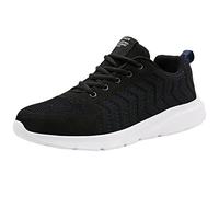Men's Lace-Up Shoes, Breathable Sports Shoes, Leisure, Street Running Shoes, Trail Running, Trekking Shoes, Lightweight Outdoor Comfortable Trainers, Everyday Ultra Comfortable Barefoot Shoes, blue, 8