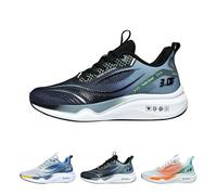 Mens Lace up Trainers Walking Running Shoes Mesh Slip On Lightweight Comfortable Athletic Fitness Fashion Training Sneakers Breathable Jogging Tennis Badminton Mesh Shoes Outdoor Black