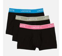 Men's Lacoste Boxer Shorts - 3 Pack Black Contrast Waistband