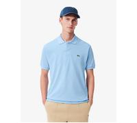 Lacoste Men's Classic Fit Polo Shirt Light Blue - Pique Cotton, Short Sleeve