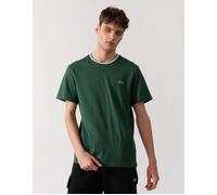 Men's Lacoste Contrast Collar Mens T - Shirt - Green - Size: 40