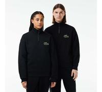 Men's Lacoste Loose Fit High Neck Sweatshirt in Black