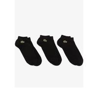 Men's Lacoste Men's Pack of 3 Pairs of Low Sport Trainer Socks - Black/Black/Black - Size: 9/9.5/11.5/11/10.5/10/12