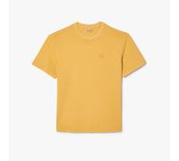 Men's Lacoste Natural Dyed Cotton T-Shirt in Orange