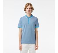 Men's Lacoste Regular Fit Caviar Piqué Polo Shirt in Blue
