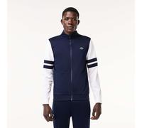 Men's Lacoste Sportsuit Striped Tennis Full Zip Jacket in Blue