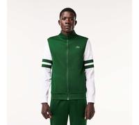 Men's Lacoste Sportsuit Striped Tennis Sweatshirt in Green