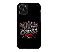 Mens Lacrosse Crease Beast Elite Attack Player Humor Case for iPhone 11 Pro