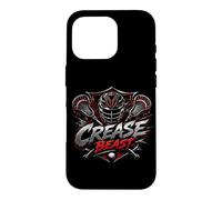 Mens Lacrosse Crease Beast Elite Attack Player Humor Case for iPhone 16 Pro